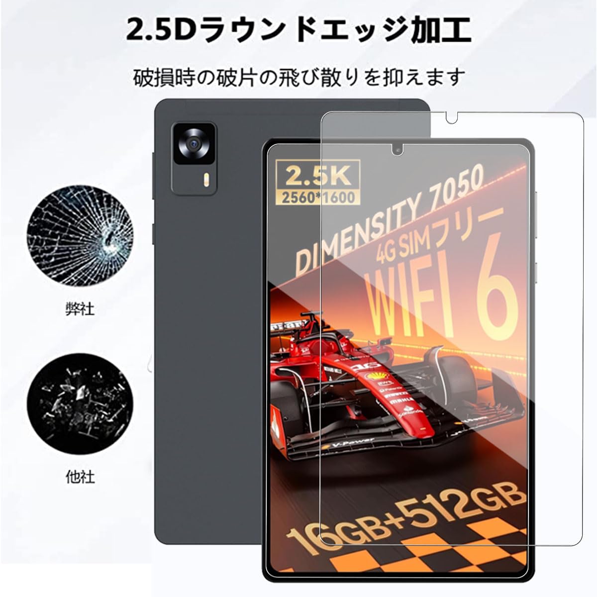Amazon.co.jp: 【E-COAST】2枚入り Headwolf Fpad7 Pro/Fpad7/FPad6